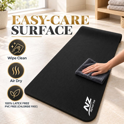 Premium 8mm NBR Yoga & Exercise Mat | Night Zone