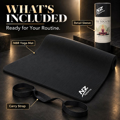 Premium 8mm NBR Yoga & Exercise Mat | Night Zone