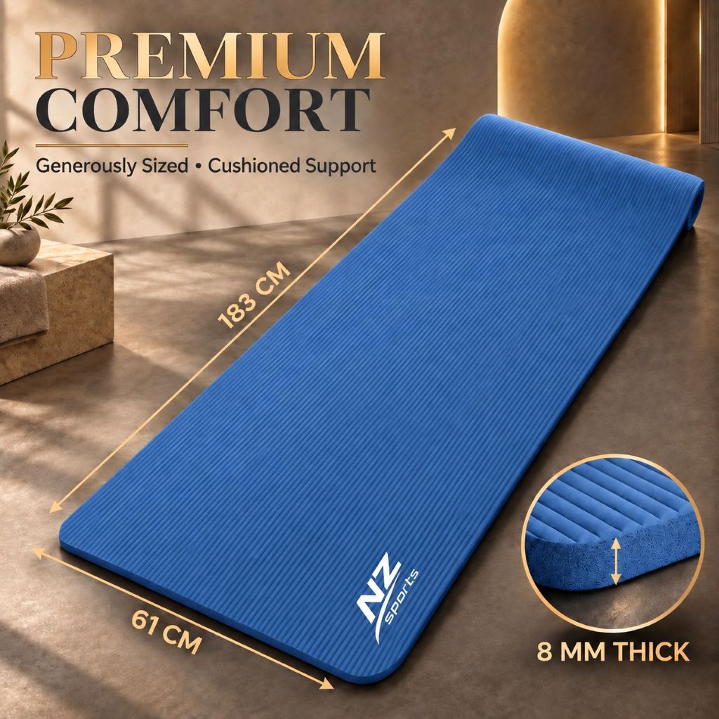 Premium 8mm NBR Yoga & Exercise Mat | Night Zone