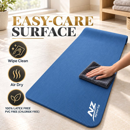 Premium 8mm NBR Yoga & Exercise Mat | Night Zone