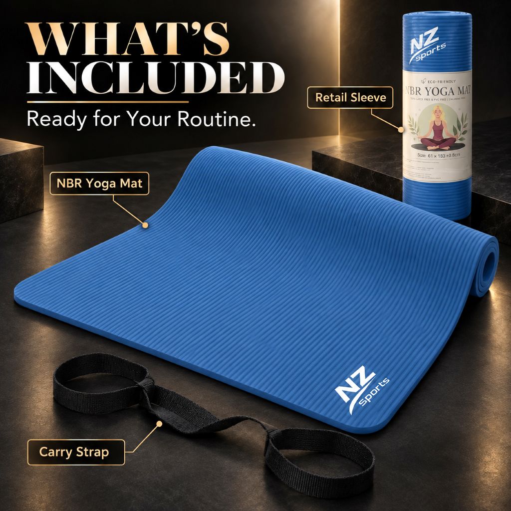 Premium 8mm NBR Yoga & Exercise Mat | Night Zone