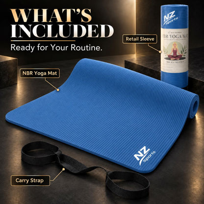 Premium 8mm NBR Yoga & Exercise Mat | Night Zone