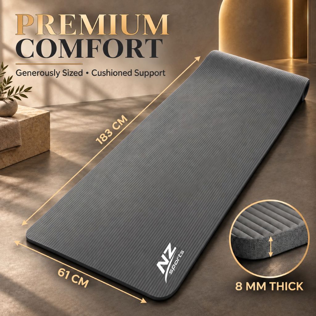 Premium 8mm NBR Yoga & Exercise Mat | Night Zone