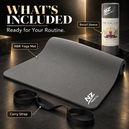 Premium 8mm NBR Yoga & Exercise Mat | Night Zone