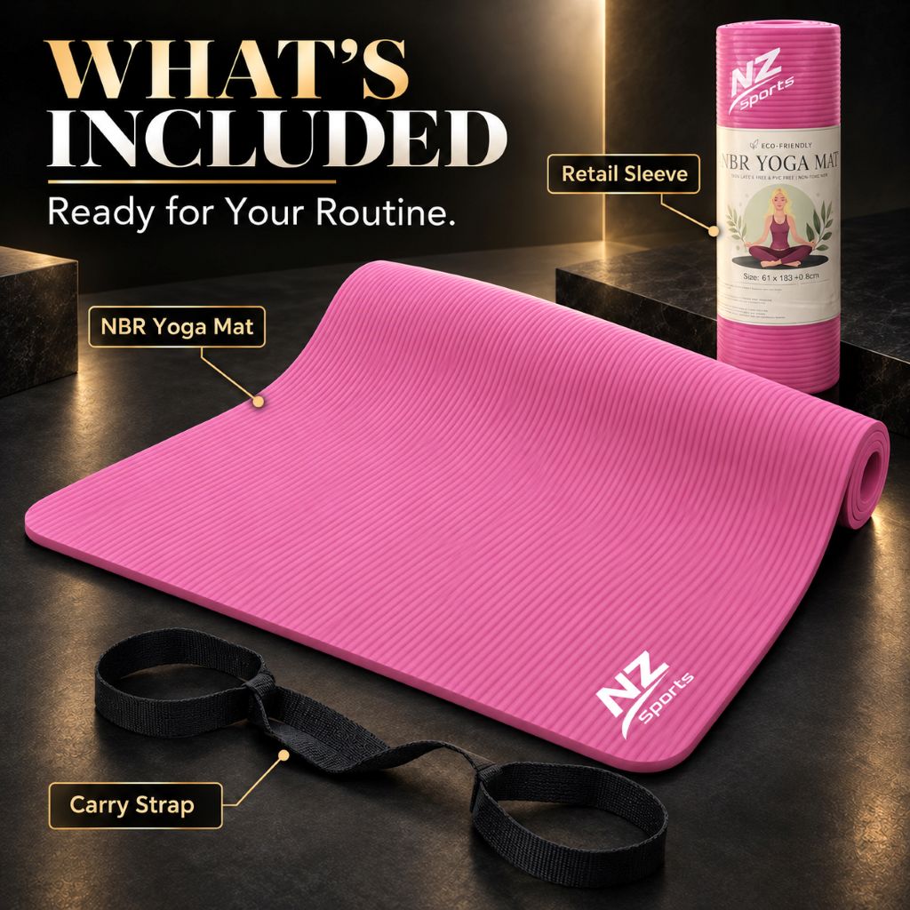 Premium 8mm NBR Yoga & Exercise Mat | Night Zone