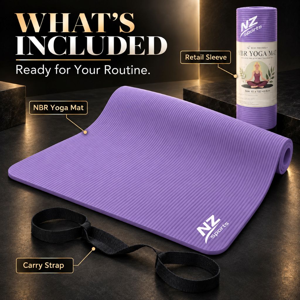 Premium 8mm NBR Yoga & Exercise Mat | Night Zone