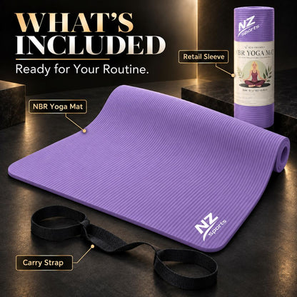 Premium 8mm NBR Yoga & Exercise Mat | Night Zone