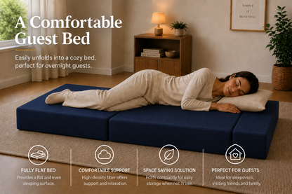 Z Bed Convertible Folding Sofa Bed Chair – 3-in-1 Foam Floor Lounger & Guest Mattress | Night Zone