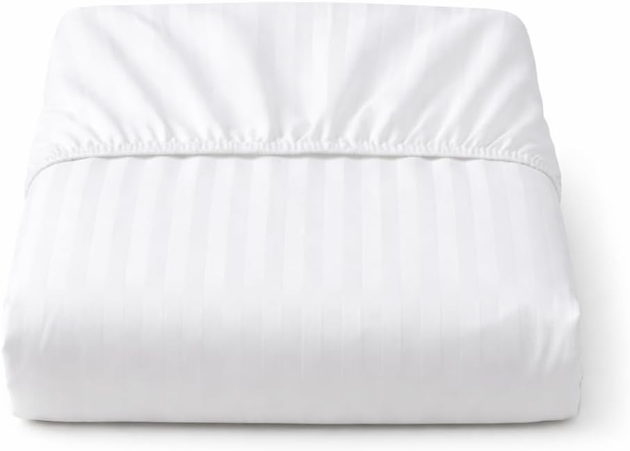 Microfiber Embossed Stripe Extra Deep Fitted Sheet 40cm – Brushed Soft Fitted Bed Sheet | Night Zone