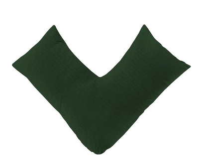 Brushed Microfibre Embossed Stripe Orthopaedic V Shaped Pillow with Case or V Pillow Case Only | Night Zone