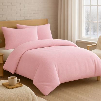 Teddy Fleece Duvet Cover Set – Soft Warm Teddy Bear Bedding | Night Zone