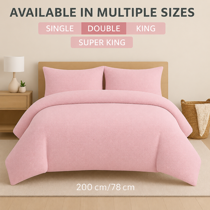Teddy Fleece Duvet Cover Set – Soft Warm Teddy Bear Bedding | Night Zone