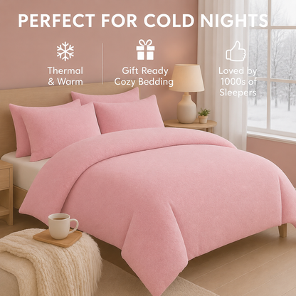Teddy Fleece Duvet Cover Set – Soft Warm Teddy Bear Bedding | Night Zone