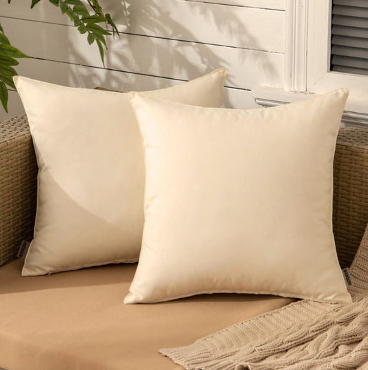Outdoor Waterproof Cushion Covers 45x45cm – Garden Patio Pillow Cases with Hidden Zipper | Night Zone