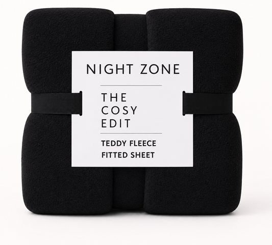 Teddy Fleece Fitted Sheet 30cm Deep – Extra Deep Teddy Bear Bedding | Night Zone