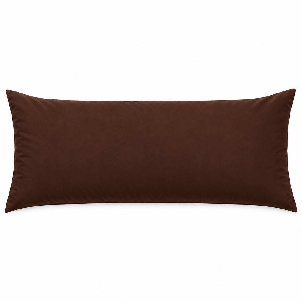 Polycotton bolster pillowcase – Chocolate – 1