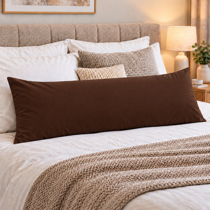 Polycotton bolster pillowcase – Chocolate – 2