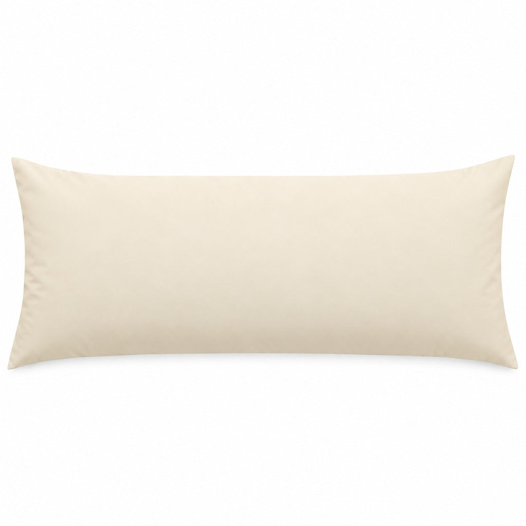 Polycotton bolster pillowcase – Cream – 3