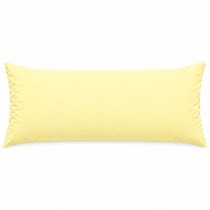 Polycotton bolster pillowcase – Lemon – 1