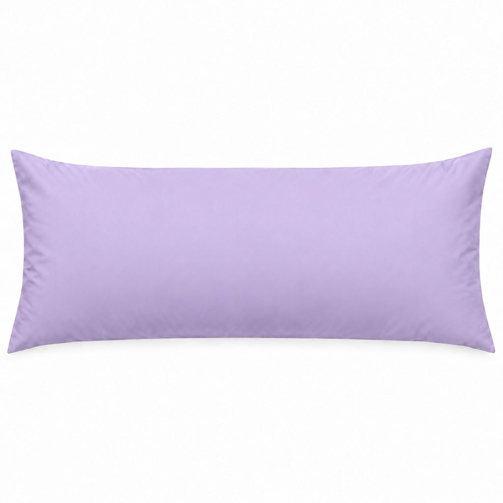 Polycotton bolster pillowcase – Lilac – 1