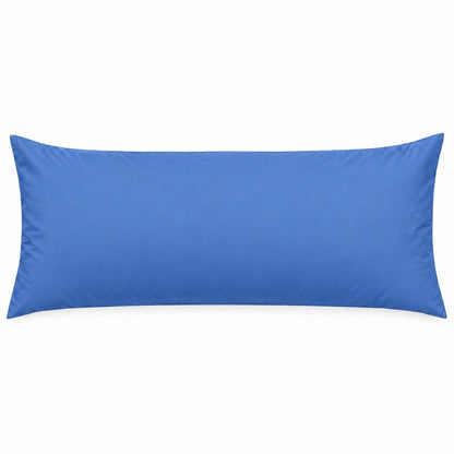 Polycotton bolster pillowcase – Mid Blue – 1