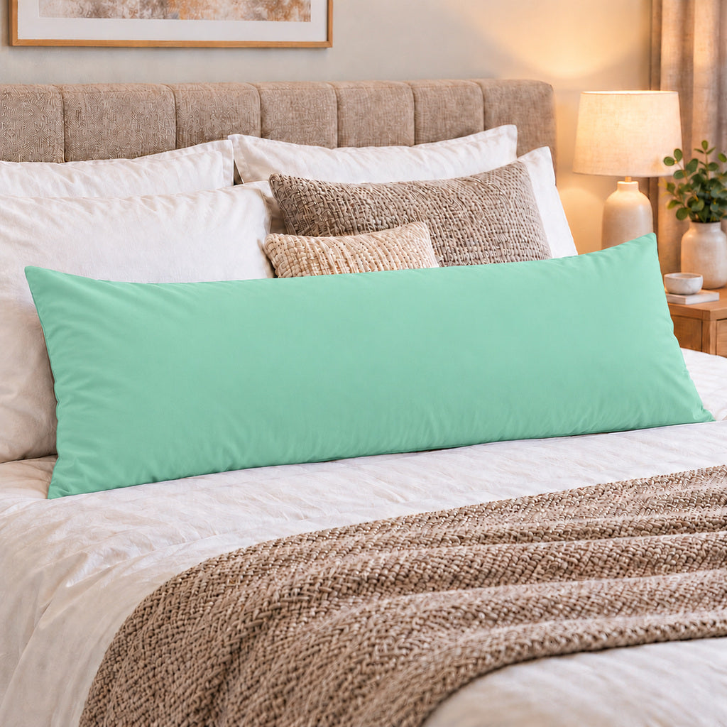 Polycotton bolster pillowcase – Mint Green – 2