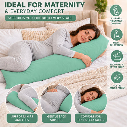 Polycotton bolster pillowcase – Mint Green – 5