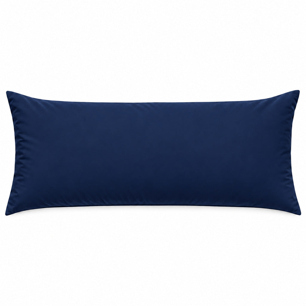 Polycotton bolster pillowcase – Navy – 1