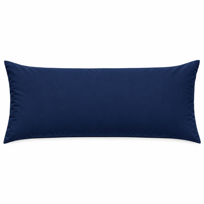 Polycotton bolster pillowcase – Navy – 1