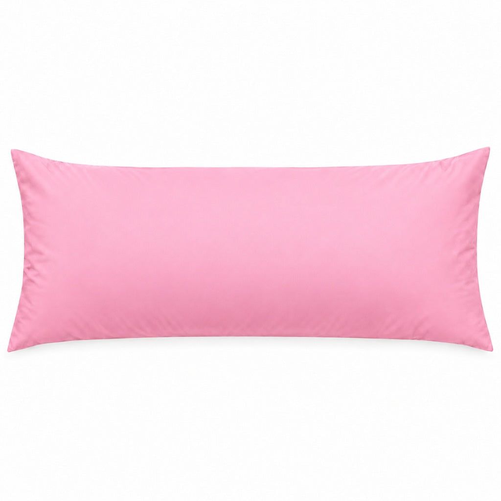 Polycotton bolster pillowcase – Pink – 1