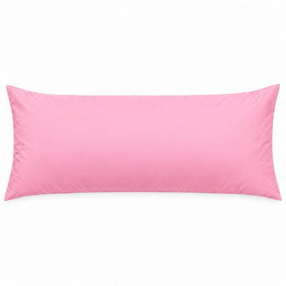 Polycotton bolster pillowcase – Pink – 1