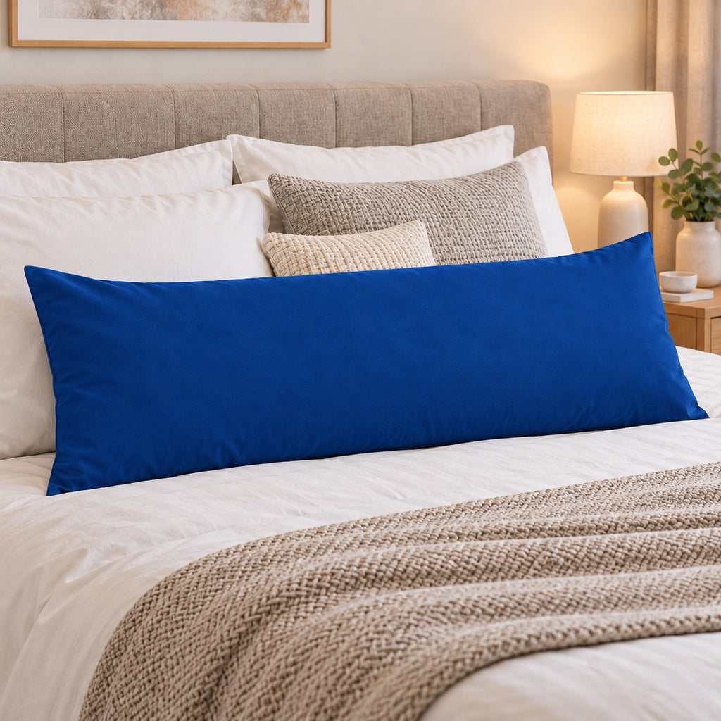 Polycotton bolster pillowcase – Royal Blue – 10