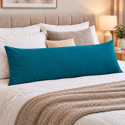 Polycotton bolster pillowcase – Teal – 2