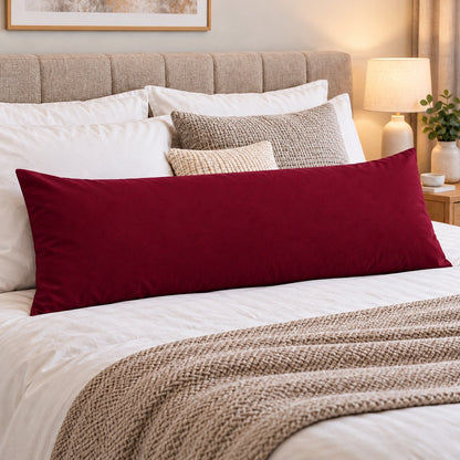 Polycotton bolster pillowcase – Wine – 2