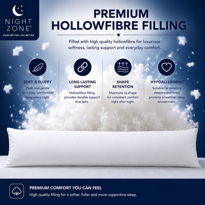 Bolster Pillow – Orthopaedic Long Body & Pregnancy Support Pillow | Night Zone