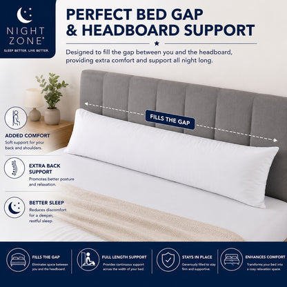 Bolster Pillow – Orthopaedic Long Body & Pregnancy Support Pillow | Night Zone