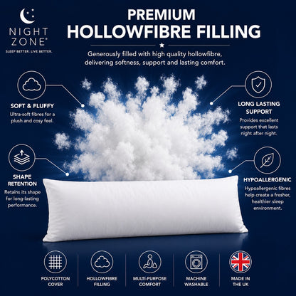 Bolster Pillow – Orthopaedic Long Body & Pregnancy Support Pillow | Night Zone