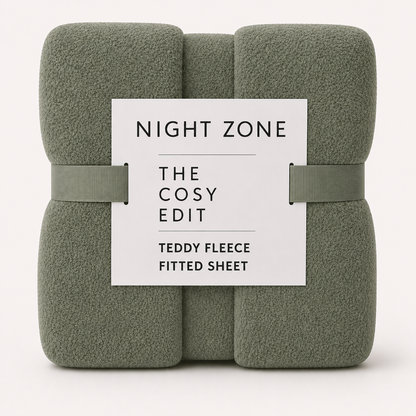 Teddy Fleece Fitted Sheet 30cm Deep – Extra Deep Teddy Bear Bedding | Night Zone