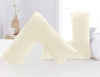 Microfibre V Pillow with Cover or V Pillow Cover Only – Ultra Soft Breathable & Wrinkle-Resistant Support Pillow | Night Zone