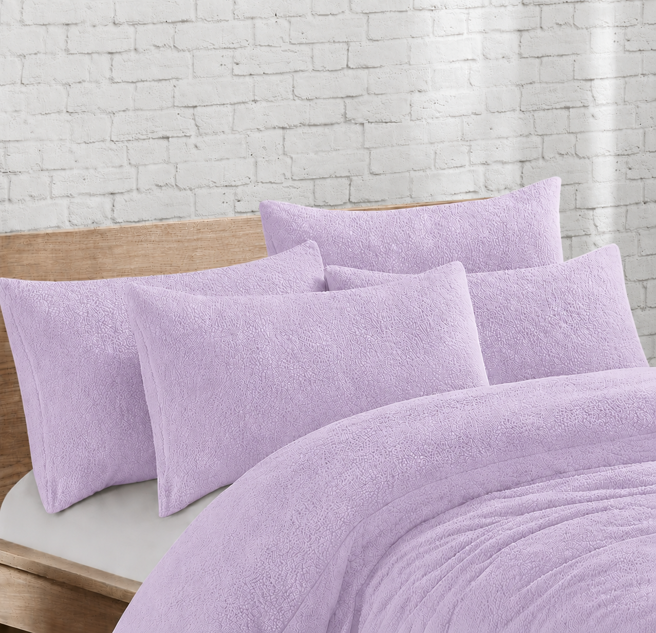 Teddy Bear Fleece Pillowcases Pair – Soft Warm Plush Bedding | Night Zone