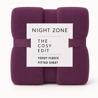 Teddy Fleece Fitted Sheet 30cm Deep – Extra Deep Teddy Bear Bedding | Night Zone