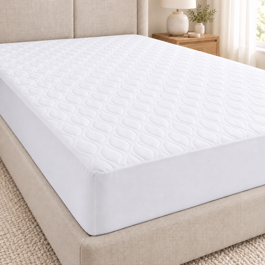 Cooling Mattress Protector 30cm with Curved Stitched Design