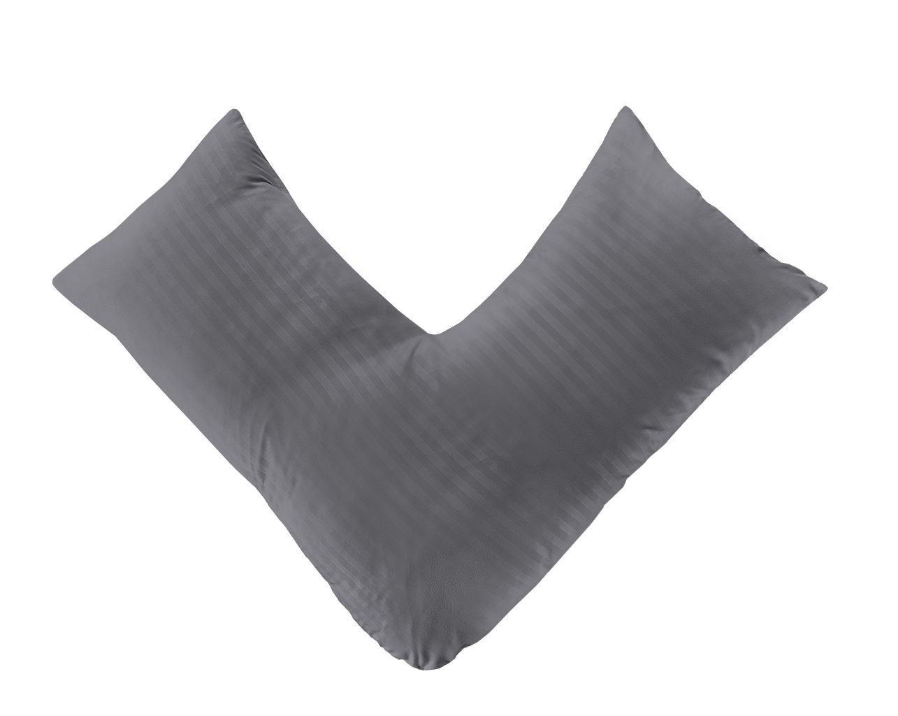 Brushed Microfibre Embossed Stripe Orthopaedic V Shaped Pillow with Case or V Pillow Case Only | Night Zone