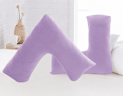 Microfibre V Pillow with Cover or V Pillow Cover Only – Ultra Soft Breathable & Wrinkle-Resistant Support Pillow | Night Zone