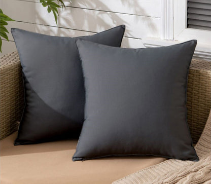 Outdoor Waterproof Cushion Covers 45x45cm – Garden Patio Pillow Cases with Hidden Zipper | Night Zone