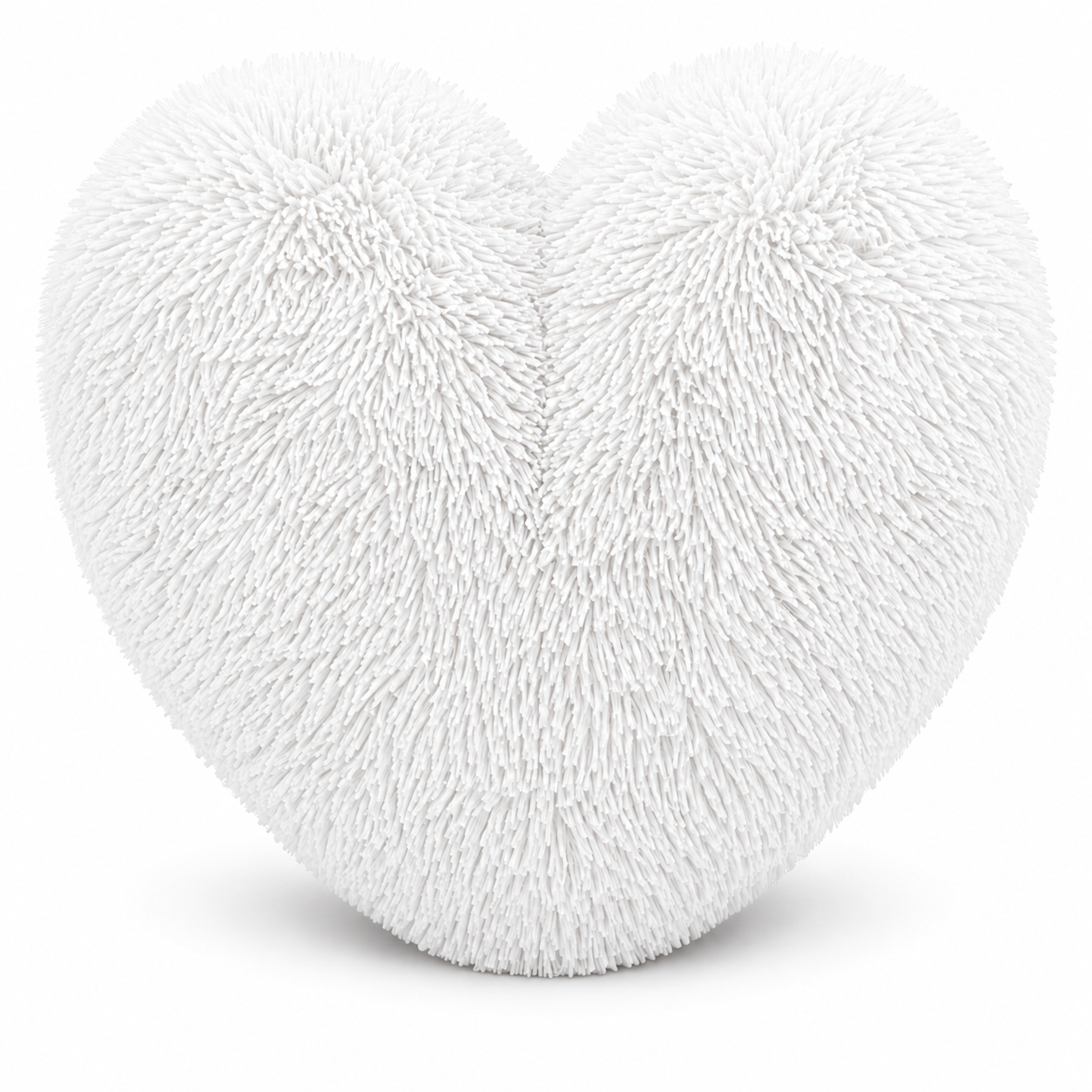 Teddy Cuddles Heart Shape Teddy Fleece Cushion – Soft Filled Decorative Cushion | Night Zone