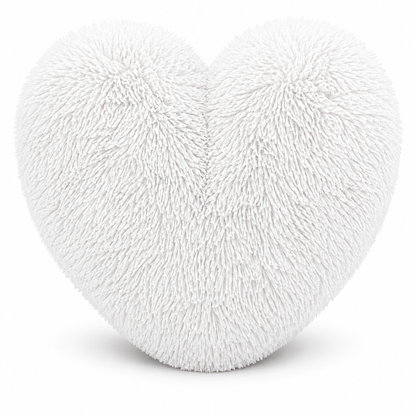 Teddy Cuddles Heart Shape Teddy Fleece Cushion – Soft Filled Decorative Cushion | Night Zone