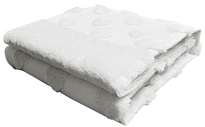 Hearts Teddy Fleece Duvet Cover Set – Super Soft Fluffy Bedding | Night Zone