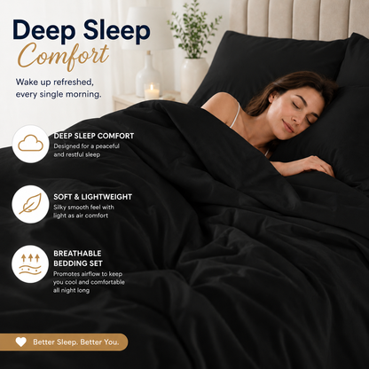 Microfibre Duvet Cover Set – Ultra Soft Easy Care Bedding | Night Zone