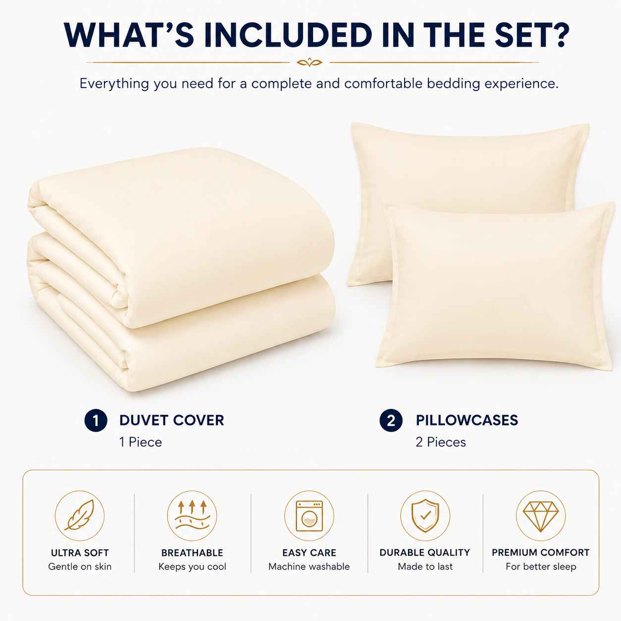 Microfibre Duvet Cover Set – Ultra Soft Easy Care Bedding | Night Zone